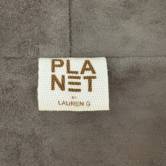 PLANET by Lauren G Vegan Leather Cape Jacket - Picture 3 of 4